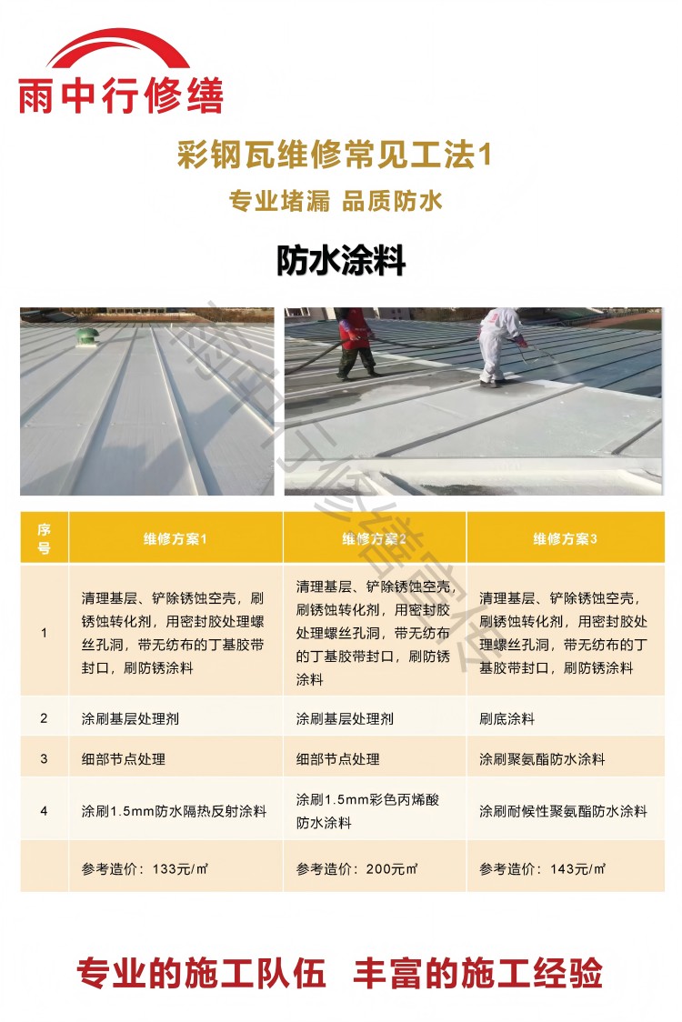 罗庄彩钢瓦屋面翻新